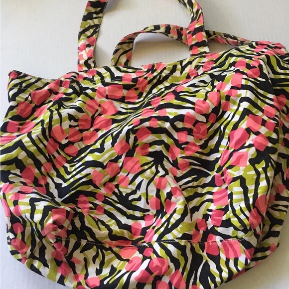 Aeropostale Shoulder Bag Purse Zebra Style Print Pink - Picture 4 of 4